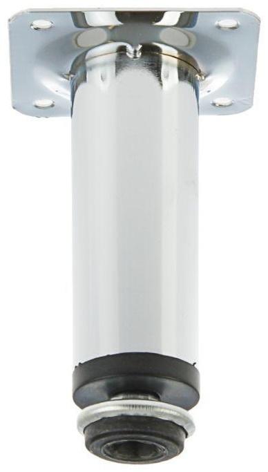 Опора круглая, d=30 мм, H=100 мм, цвет хром