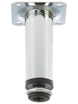 Опора круглая, d=30 мм, H=100 мм, цвет хром