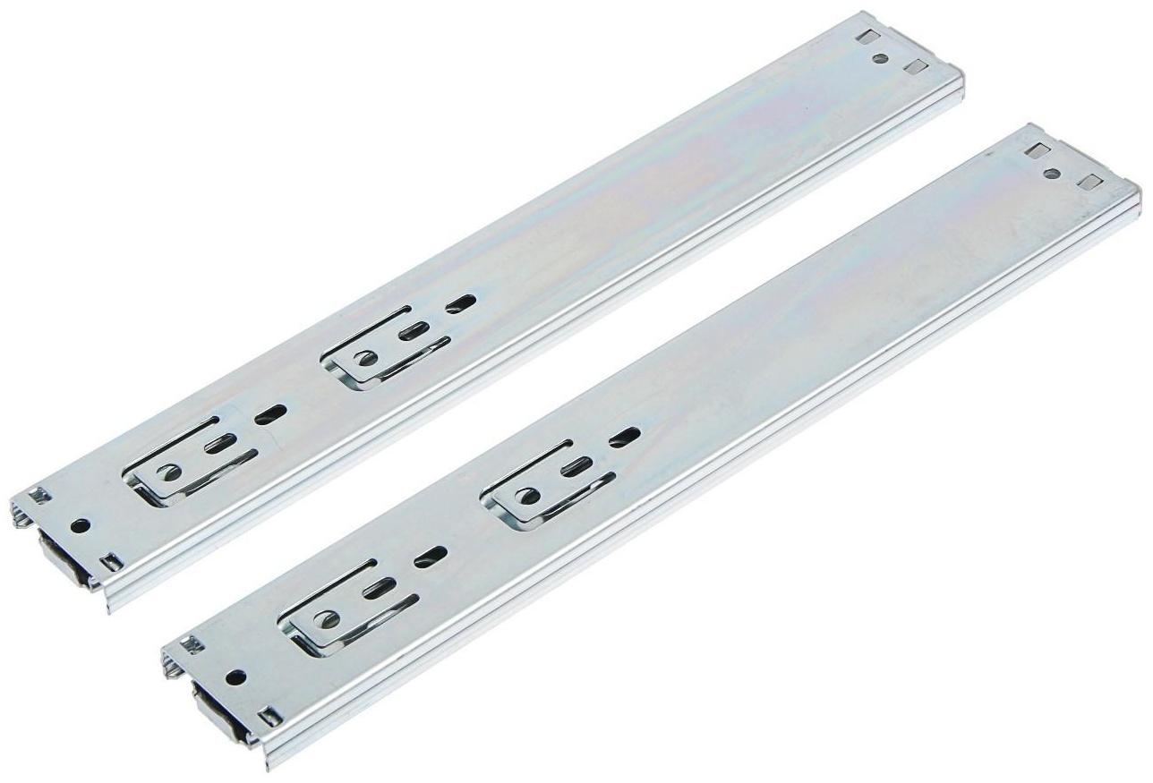 Шариковые направляющие, полное выдвижение, FGV, L=300 мм, H=45 мм, с доводчиком