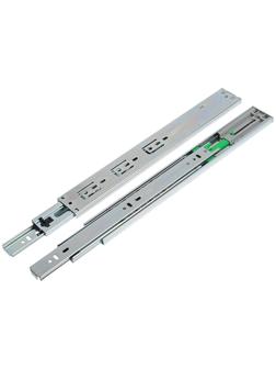 Шариковые направляющие, полное выдвижение, FGV, L=350 мм, H=45 мм, с доводчиком