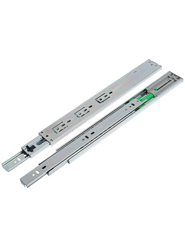 Шариковые направляющие, полное выдвижение, FGV, L=350 мм, H=45 мм, с доводчиком