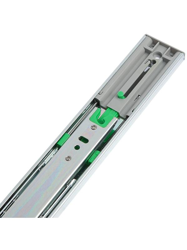 Шариковые направляющие, полное выдвижение, FGV, L=350 мм, H=45 мм, с доводчиком