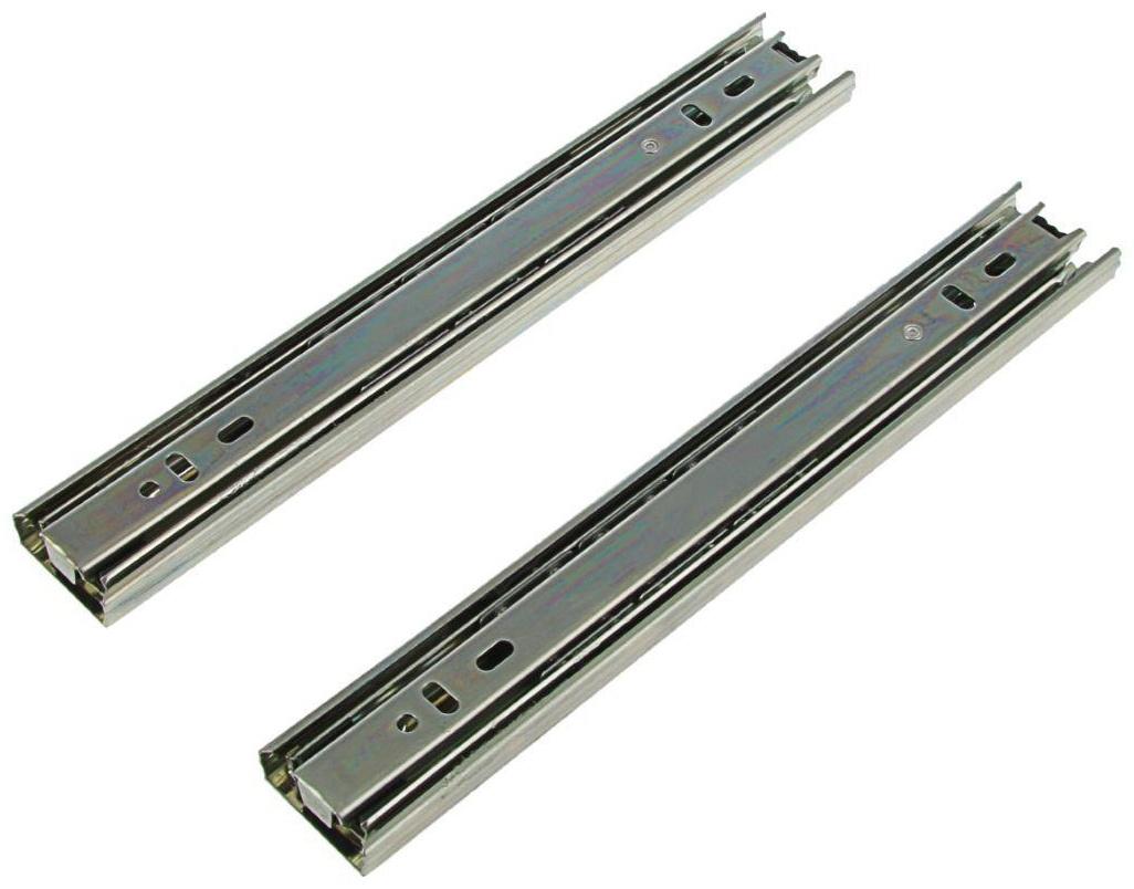 Шариковые направляющие, полное выдвижение, BBS-ZNW , L=250 мм, Н=35 мм, 2 шт. в наборе