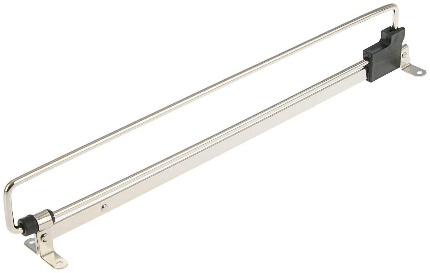 Штанга выдвижная для одежды, L=350 мм, цвет никель