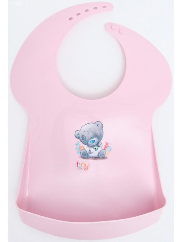 Нагрудник для кормления «Me To You» пластиковый с карманом, цвет розовый, МИКС