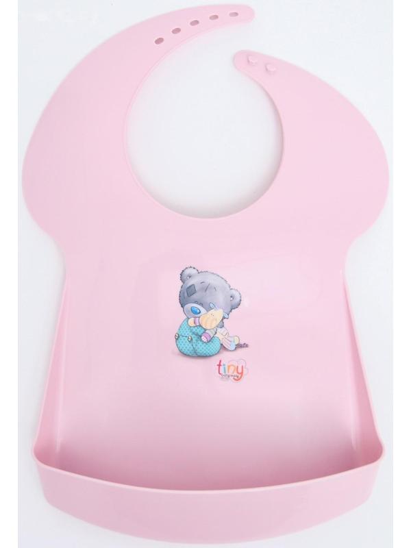 Нагрудник для кормления «Me To You» пластиковый с карманом, цвет розовый, МИКС