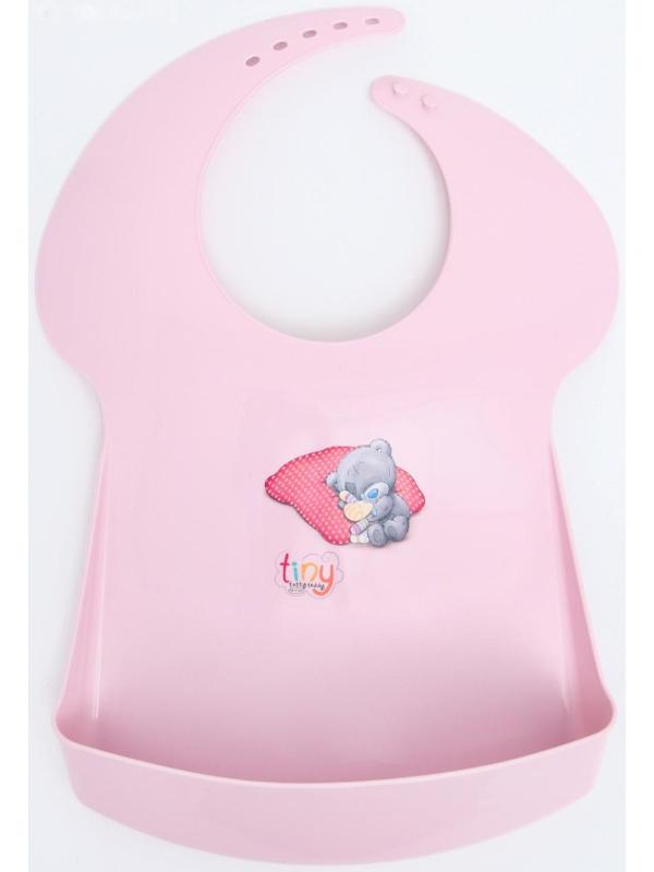 Нагрудник для кормления «Me To You» пластиковый с карманом, цвет розовый, МИКС