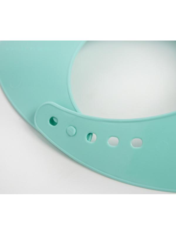 Нагрудник для кормления «Me To You» пластиковый с карманом, цвет зелёный