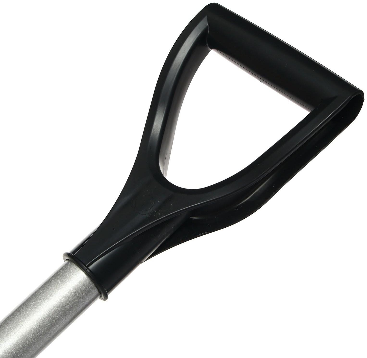 Лопата универсальная, острая, L = 122 см, алюминиевый черенок, с ручкой, «Форсаж»