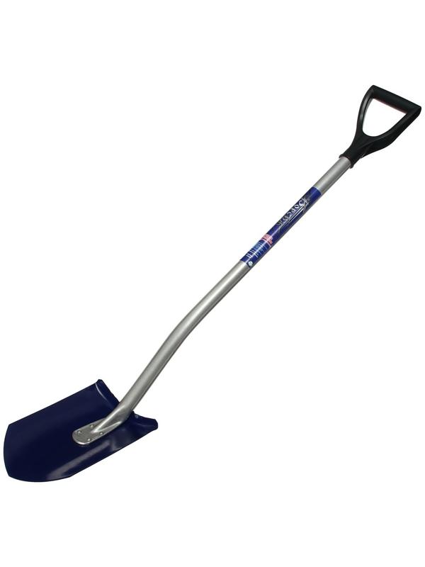 Лопата универсальная, острая, L = 122 см, алюминиевый черенок, с ручкой, «Форсаж»