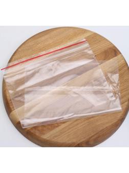 Пакеты с застёжкой многофункциональные «Зиплок», 18×25 см, 15 шт, прозрачные