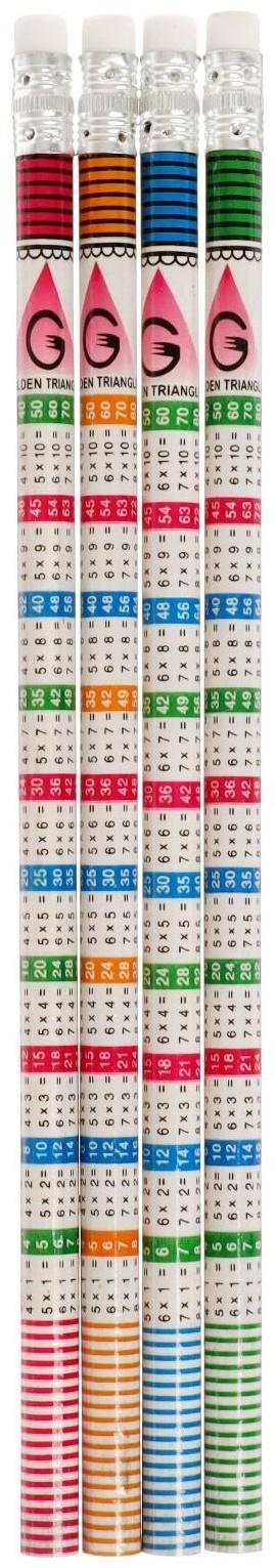 Карандаш чёрнографитный с ластиком 