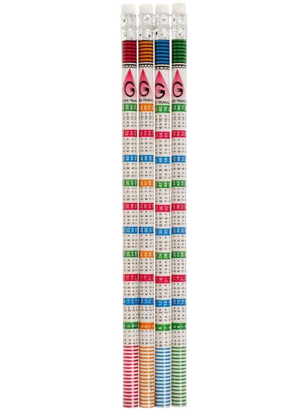 Карандаш чёрнографитный с ластиком 