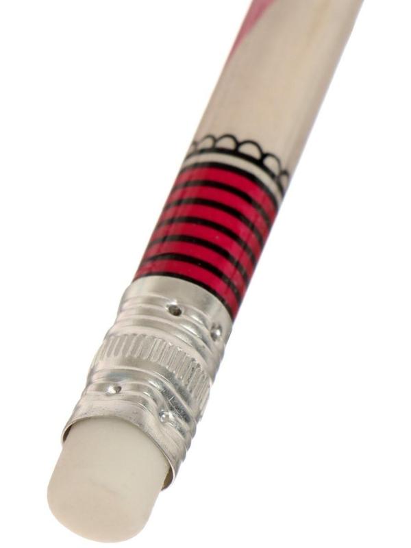 Карандаш чёрнографитный с ластиком 