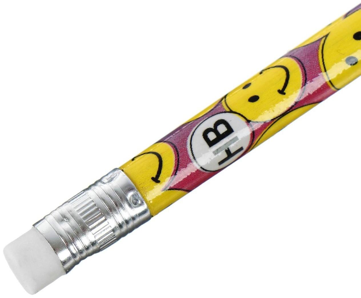 Карандаш чёрнографитный с ластиком 