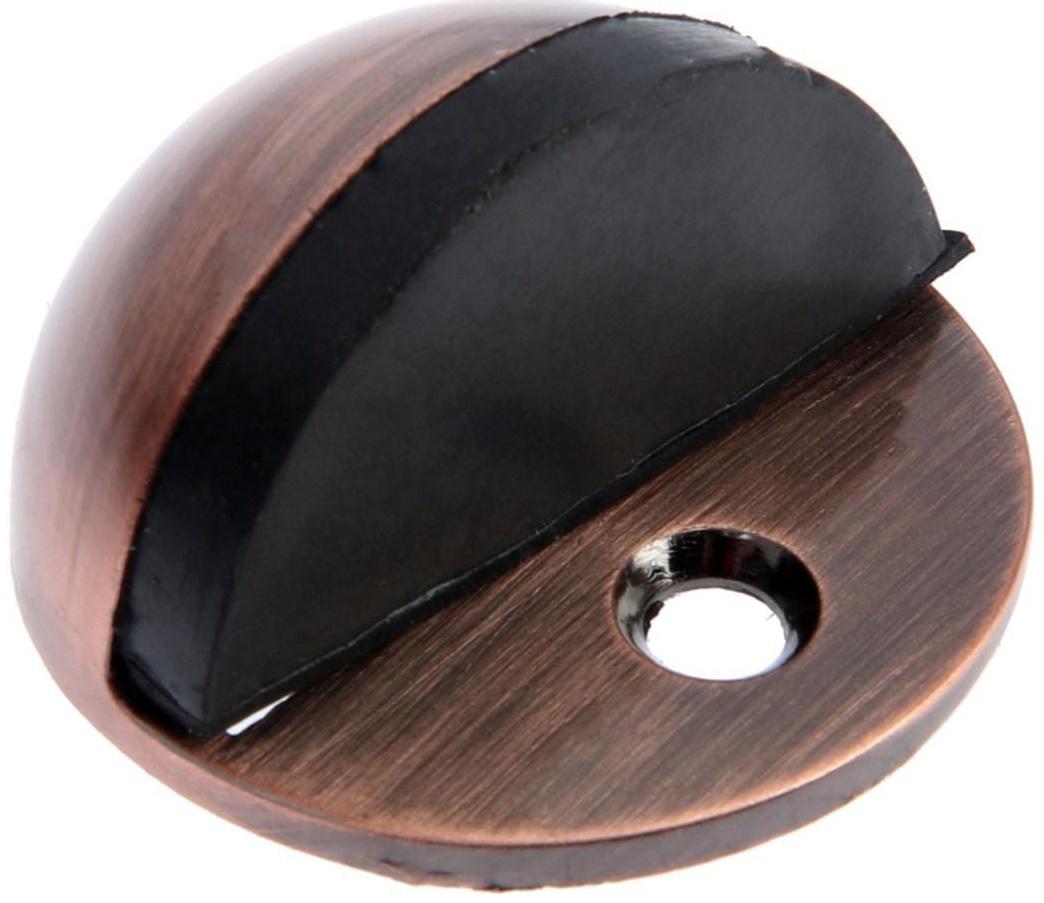 Упор дверной U103AС, d=42 мм, h=23 мм, цвет медь