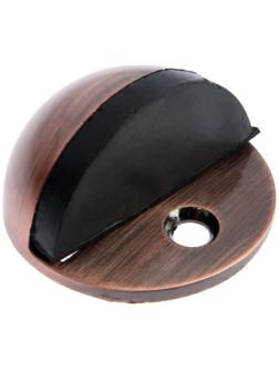 Упор дверной U103AС, d=42 мм, h=23 мм, цвет медь