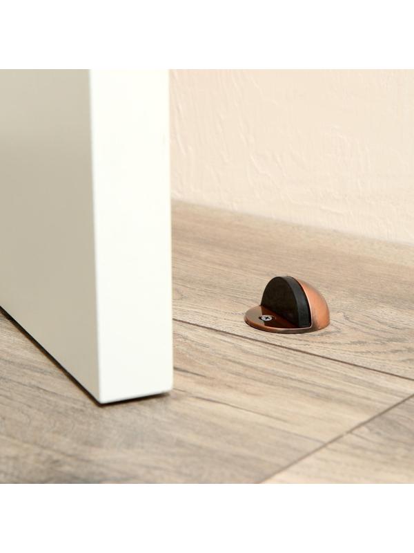 Упор дверной U103AС, d=42 мм, h=23 мм, цвет медь