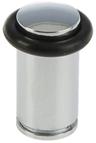 Упор дверной U301CP, d=28 мм, h=57 мм, цвет хром