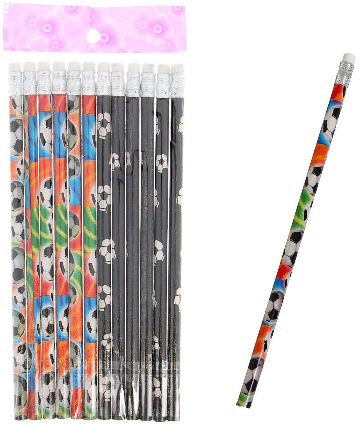 Карандаш чёрнографитный с ластиком Calligrata 