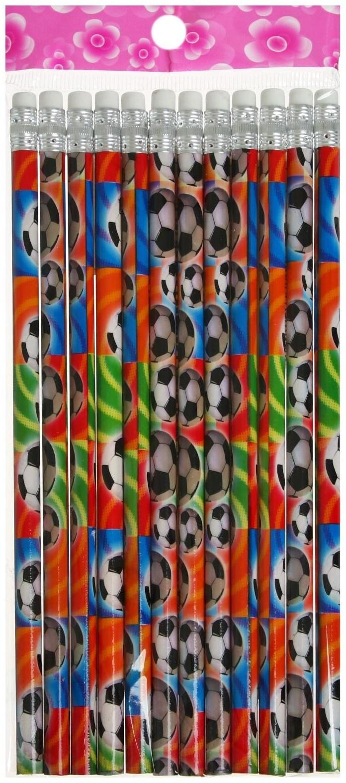 Карандаш чёрнографитный с ластиком Calligrata 