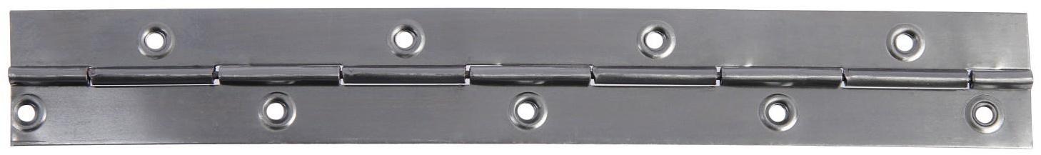 Петля рояльная, 250 мм, без покрытия, 100 шт