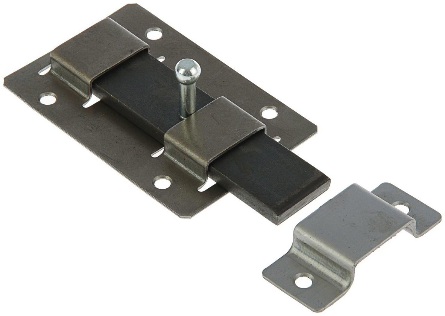 Задвижка дверная ЗД-02, без покрытия