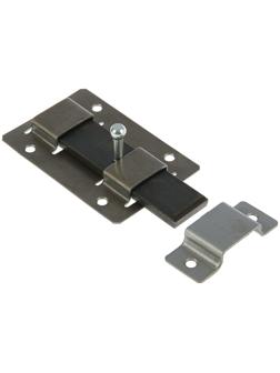 Задвижка дверная ЗД-02, без покрытия