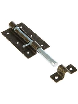 Задвижка дверная ЗД-09, покрытие полимер, бронзовая