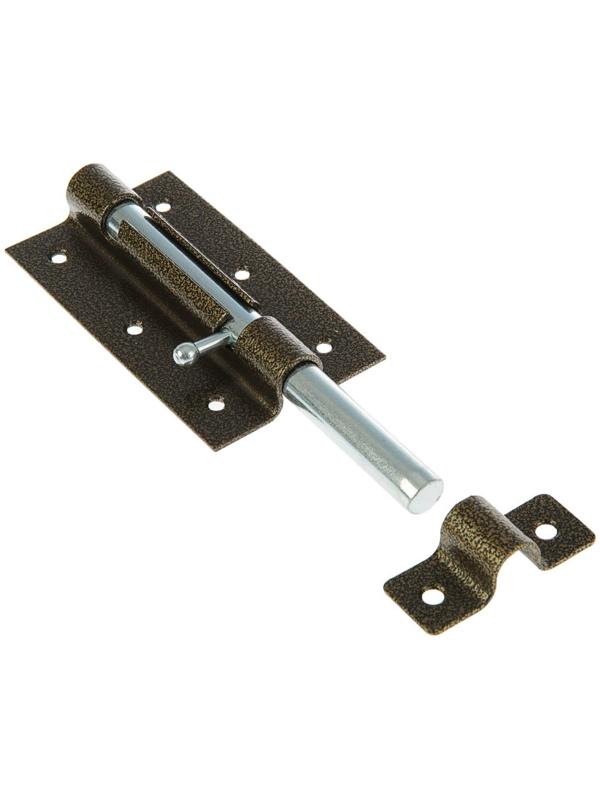 Задвижка дверная ЗД-09, покрытие полимер, бронзовая