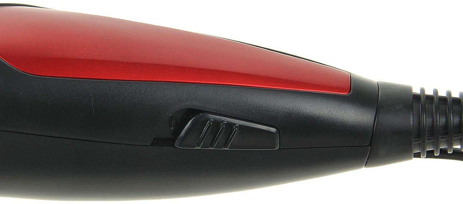 Машинка для стрижки Sakura SA-5103R Premium, 4 насадки, керам.нож, 220 В, красная