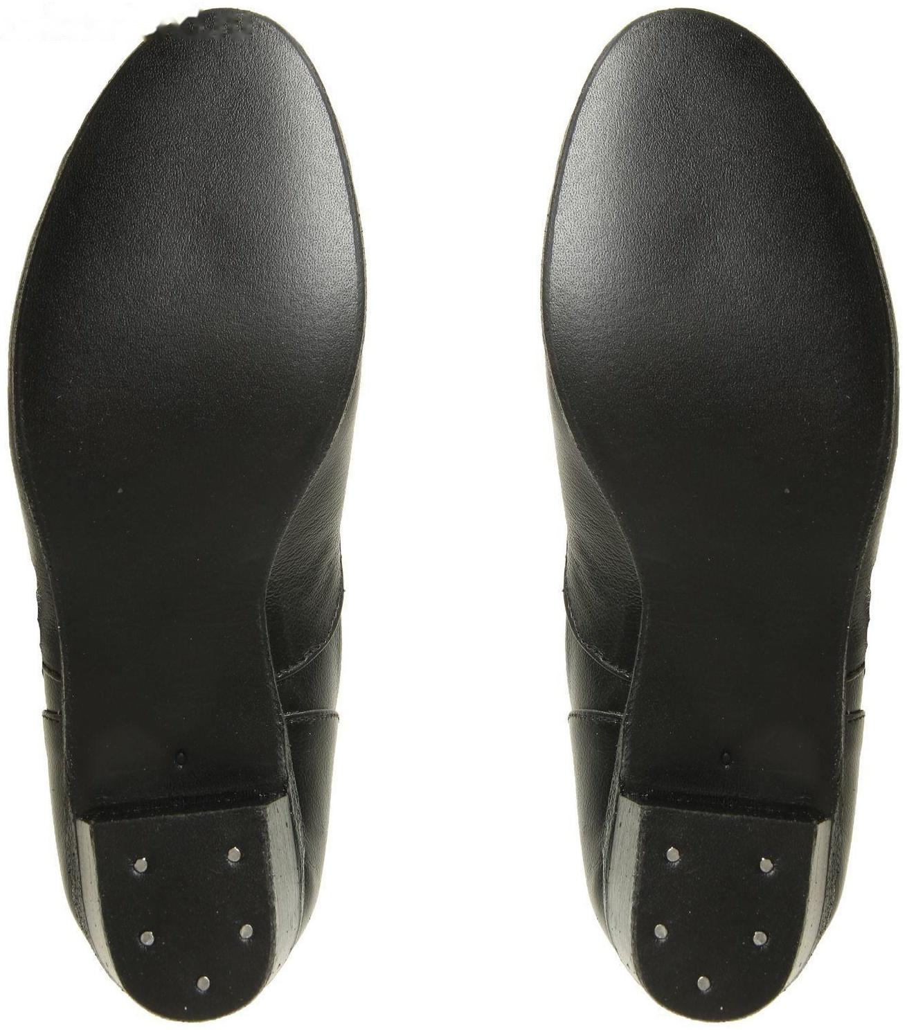 Туфли народные женские, длина по стельке 18,5 см, цвет чёрный