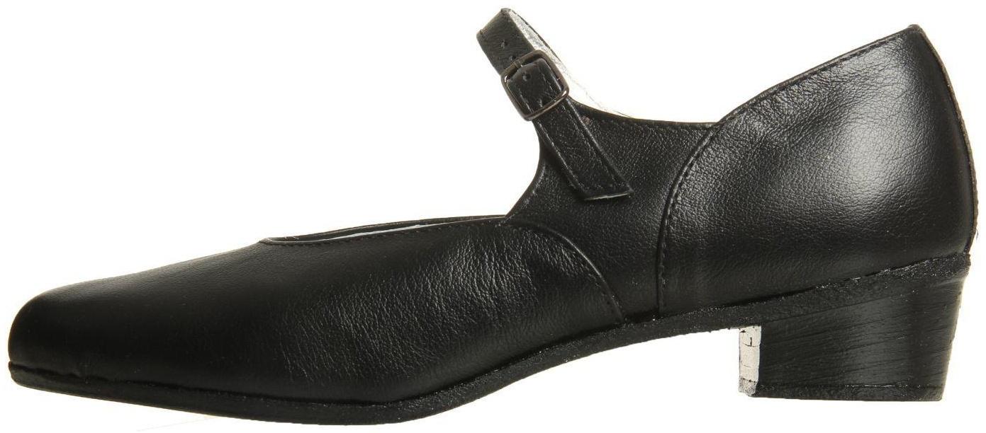 Туфли народные женские, длина по стельке 22,5 см, цвет чёрный