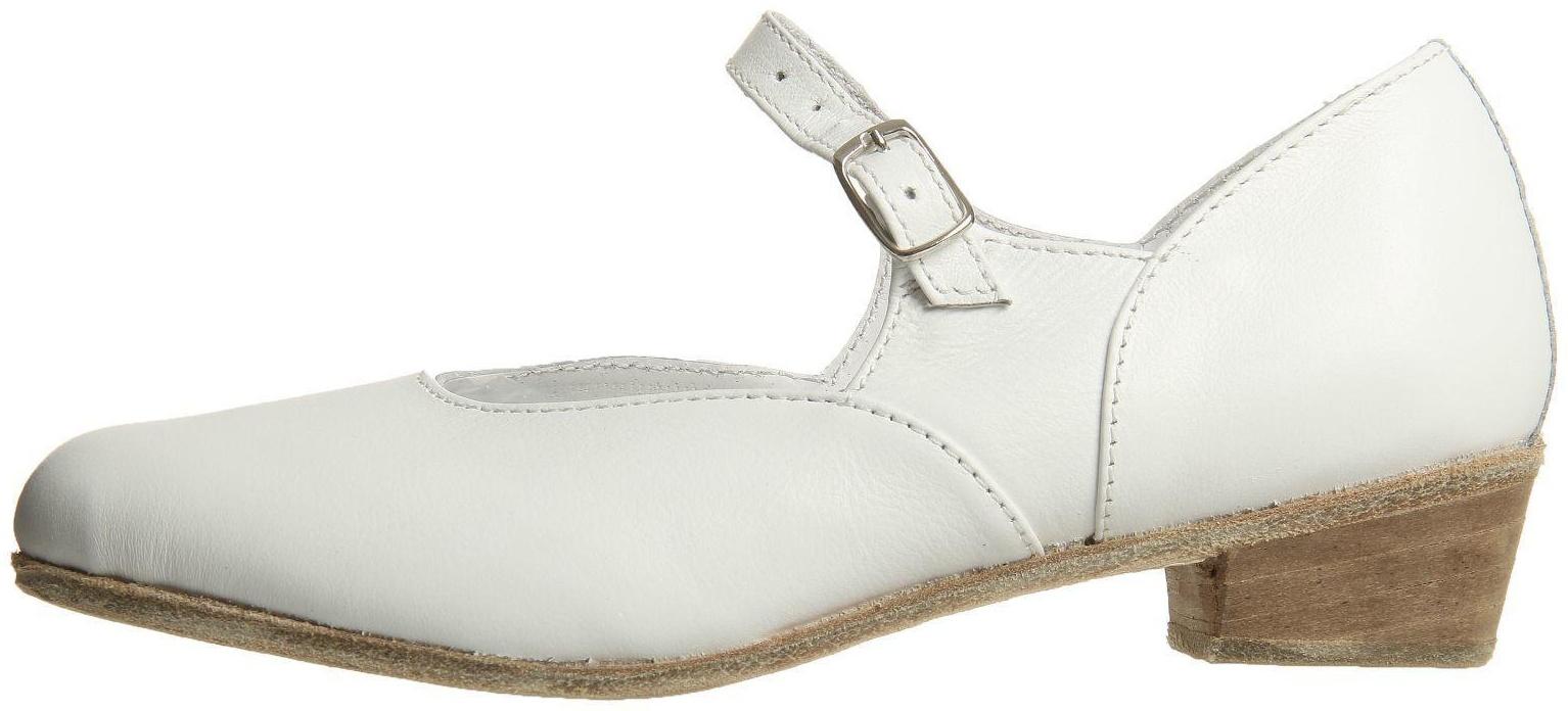 Туфли народные женские, длина по стельке 19,5 см, цвет белый