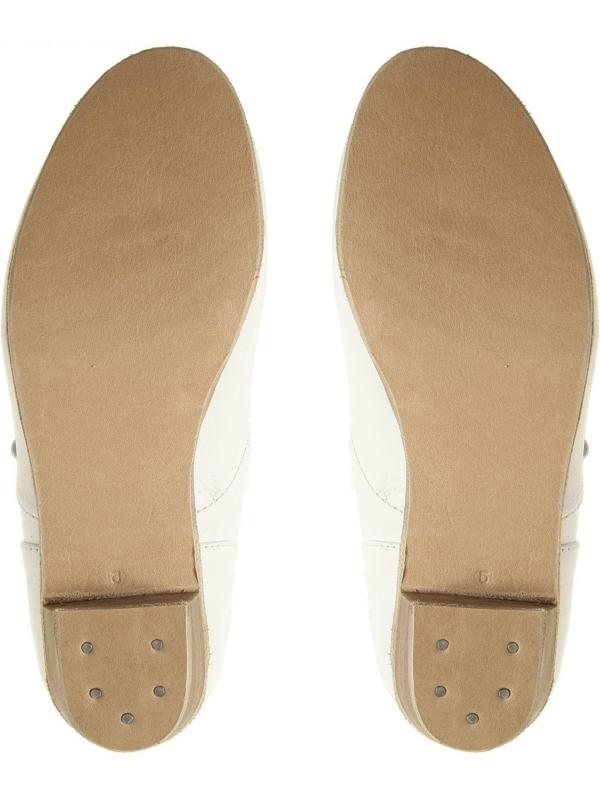 Туфли народные женские, длина по стельке 20 см, цвет белый