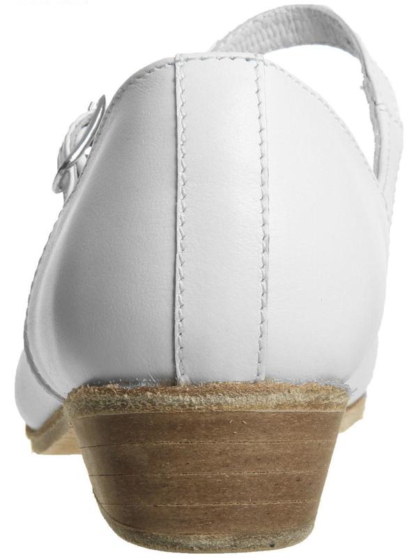 Туфли народные женские, длина по стельке 20 см, цвет белый