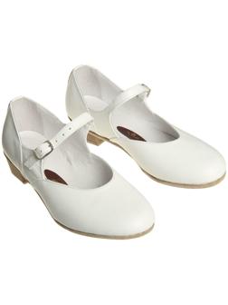 Туфли народные женские, длина по стельке 20,5 см, цвет белый