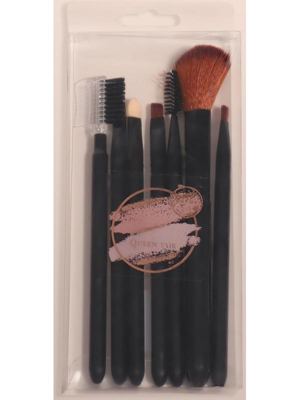 Набор кистей для макияжа, 7 предметов, цвет чёрный