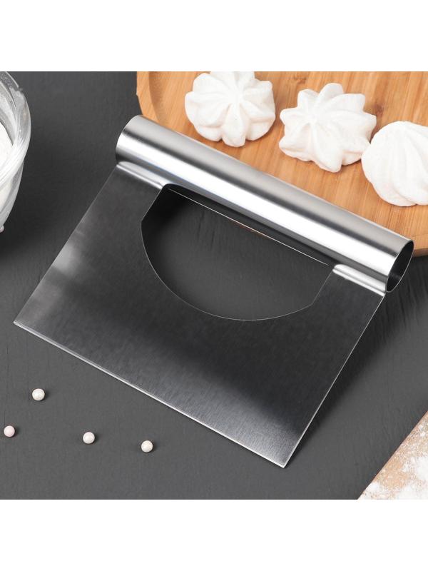 Шпатель кондитерский, 15×12 см, прямой край