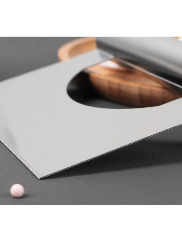 Шпатель кондитерский, 15×12 см, прямой край