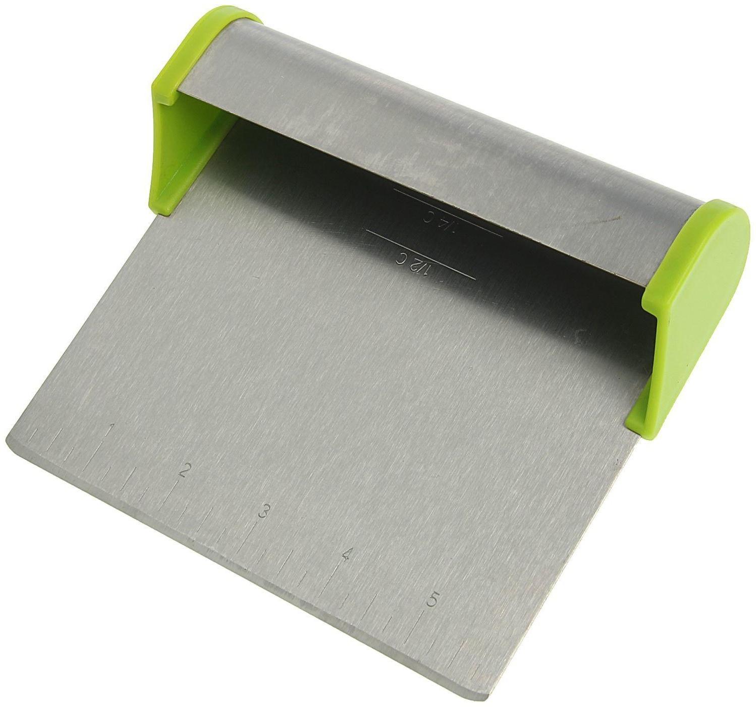 Шпатель кондитерский с размерной линейкой, 15,6×13,5 см, цвет МИКС