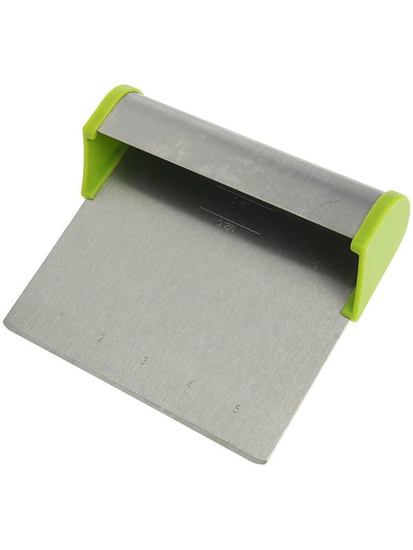 Шпатель кондитерский с размерной линейкой, 15,6×13,5 см, цвет МИКС