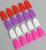 Напальчники для снятия гель-лака, силиконовые, на блистере, 5 шт, цвет МИКС