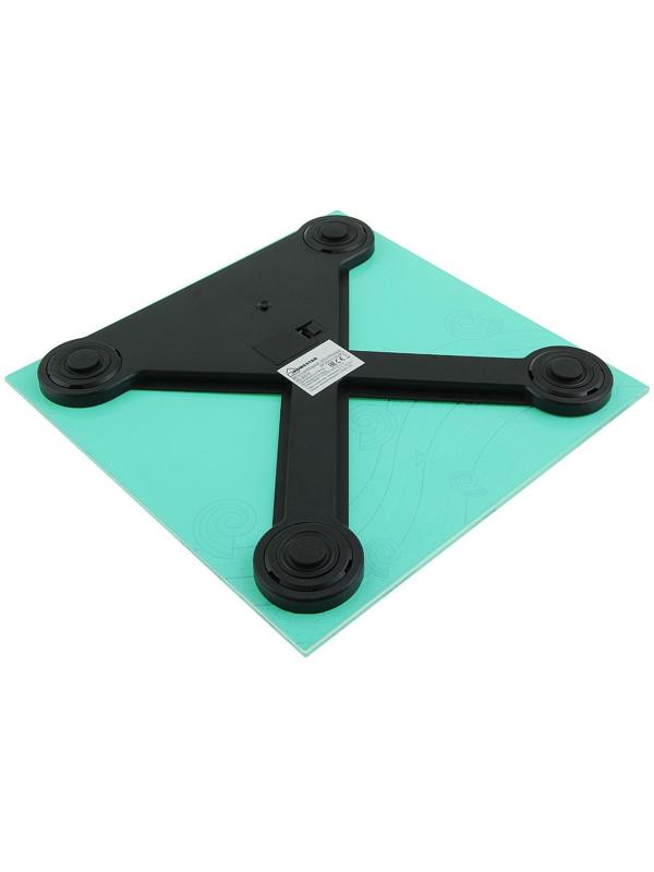 Весы напольные HOMESTAR HS-6001B, электронные, до 180 кг, 1хCR2032, стекло, голубые