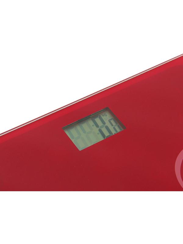 Весы напольные HOMESTAR HS-6001C, электронные, до 180 кг, 1хCR2032, стекло, красные
