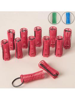 Бигуди на резинке, d = 2 см, 12 шт, цвет МИКС