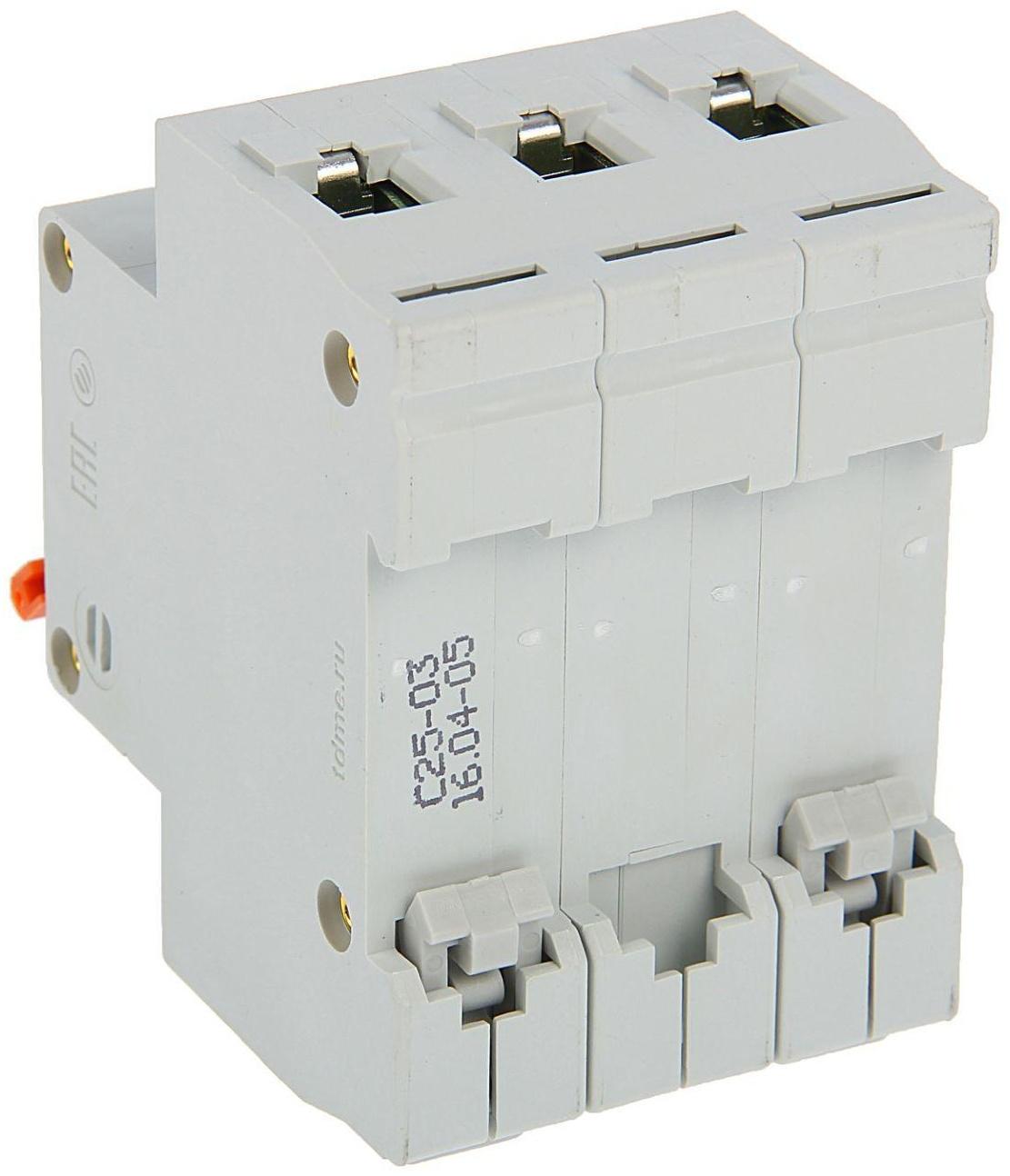 Выключатель автоматический TDM ВА47-63, 3п, 25 А, 4.5 кА