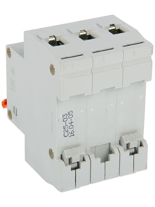 Выключатель автоматический TDM ВА47-63, 3п, 25 А, 4.5 кА