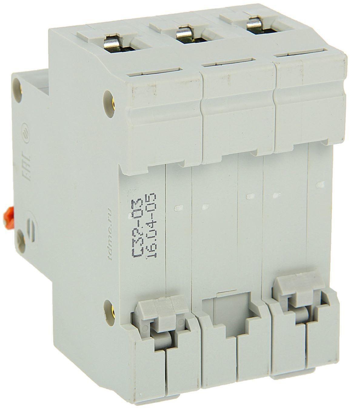 Выключатель автоматический TDM ВА47-63, 3п, 32 А, 4.5 кА