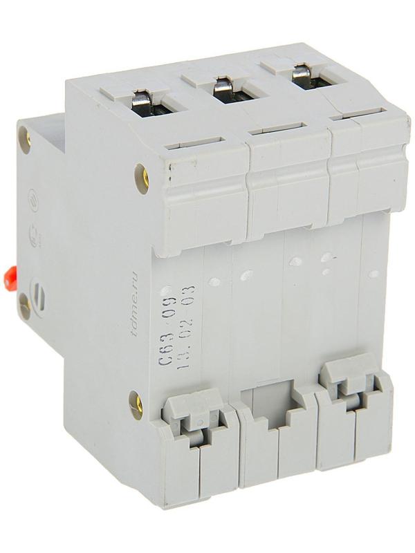 Выключатель автоматический TDM ВА47-63, 3п, 63 А, 4.5 кА